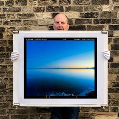 Bonneville Salt Flats, Utah - Paysage bleu américain Photographie couleur