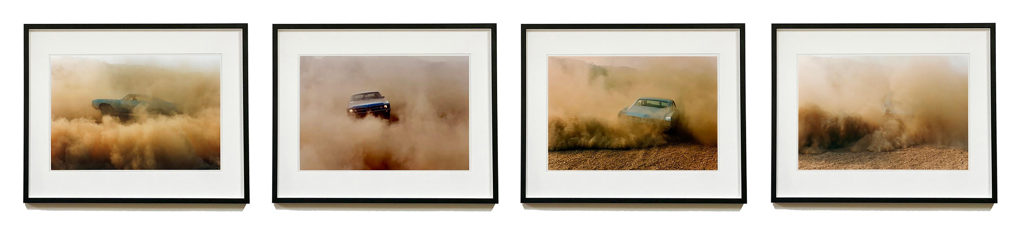 Buick in the Dust, Hemsby, Norfolk - Set of Four Framed Car Photographs For Sale 10