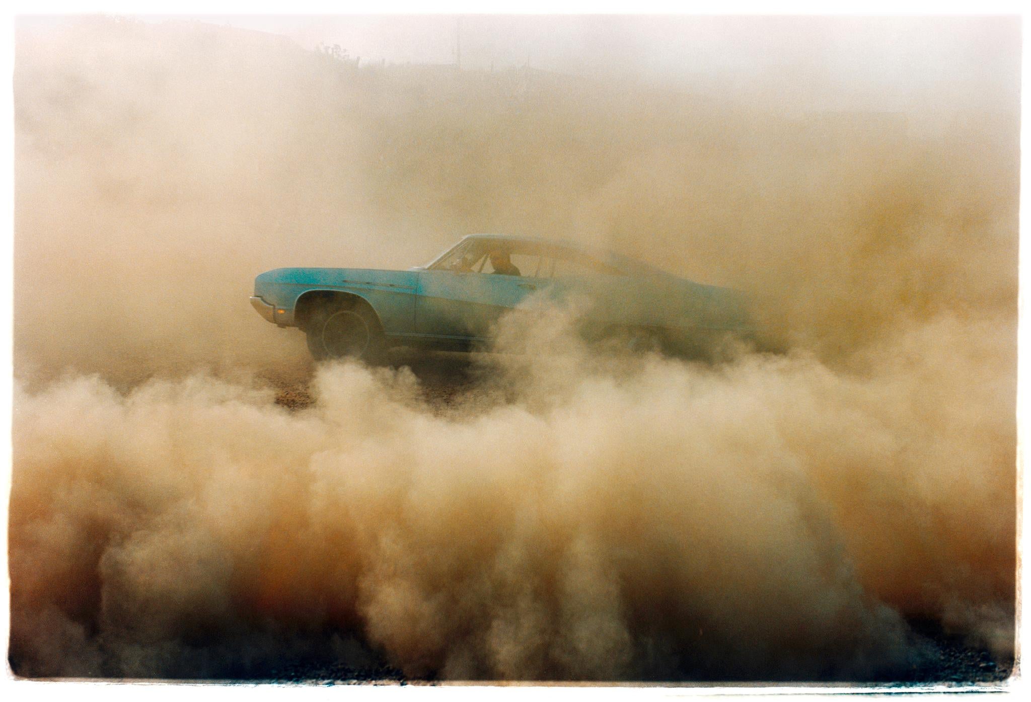 Buick in the Dust, Hemsby, Norfolk - Set of Four Framed Car Photographs - Contemporary Print by Richard Heeps