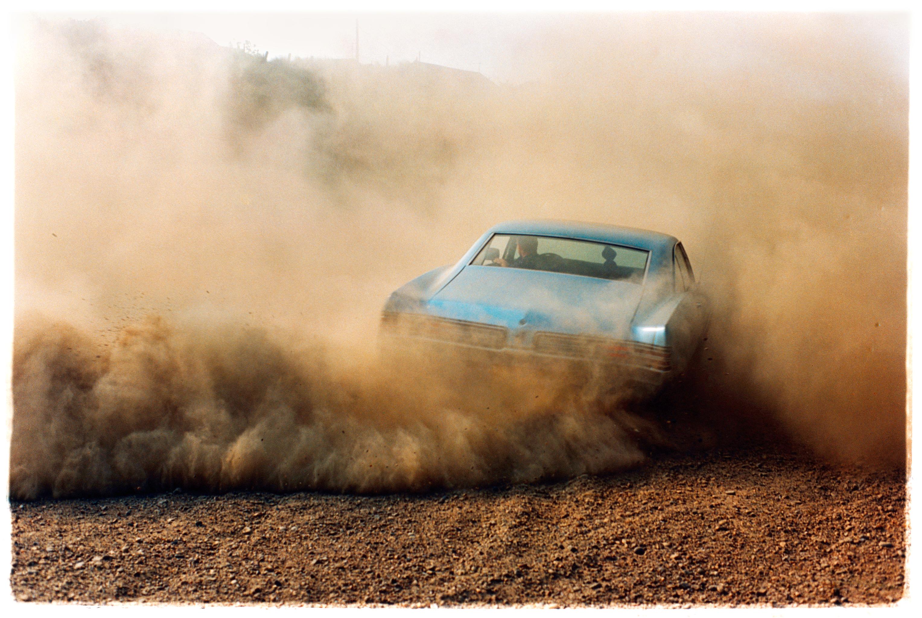 Buick in the Dust, Hemsby, Norfolk - Set of Four Framed Car Photographs For Sale 1