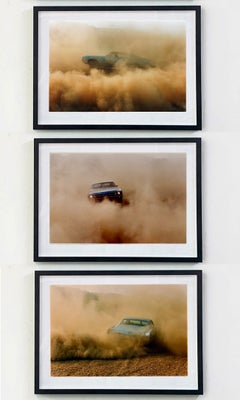 Buick in the Dust, Hemsby, Norfolk - Set of Three Framed Car Color Photographs