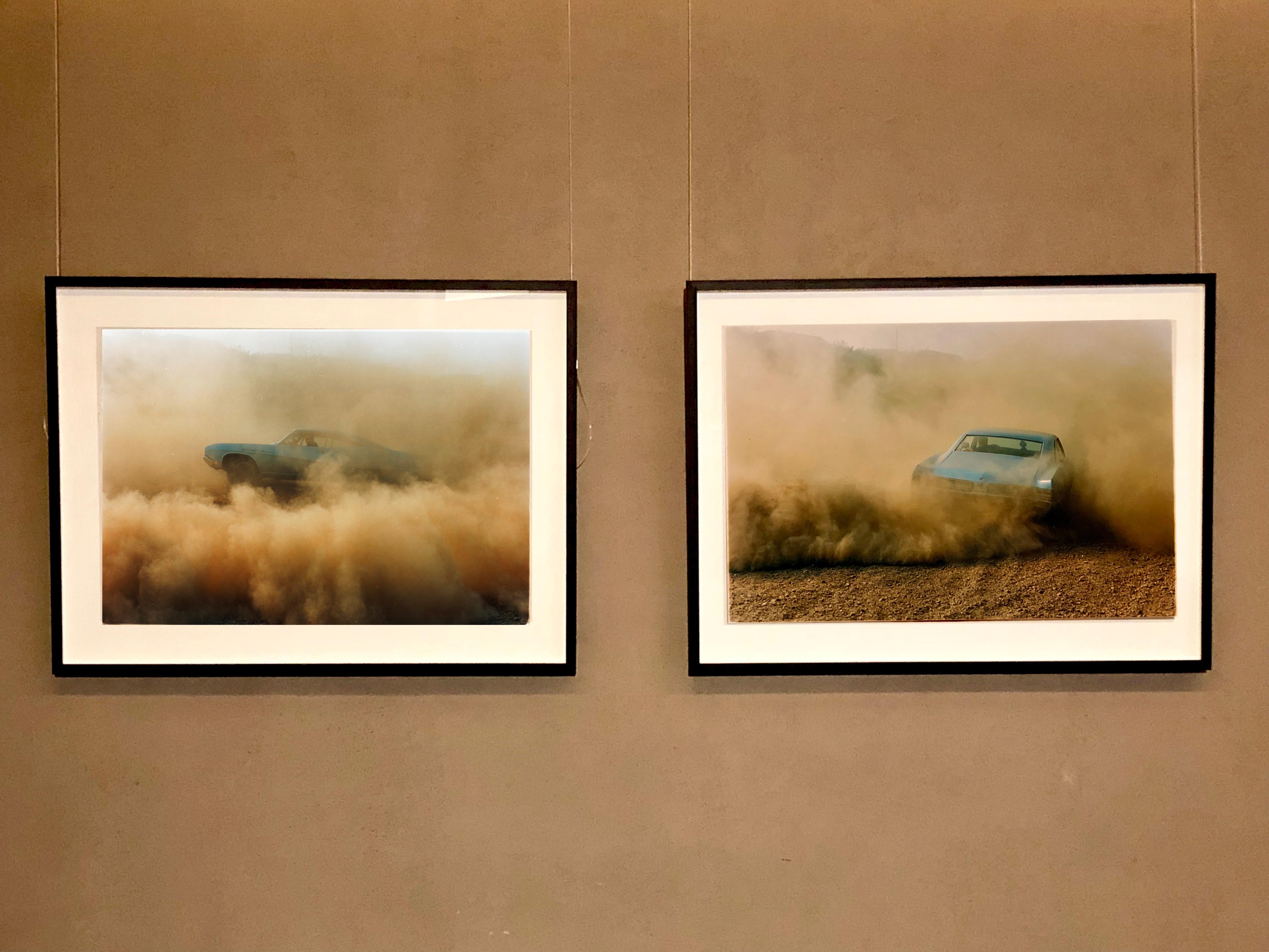 Buick in the Dust I, Hemsby, Norfolk - Car, color photography - Print by Richard Heeps