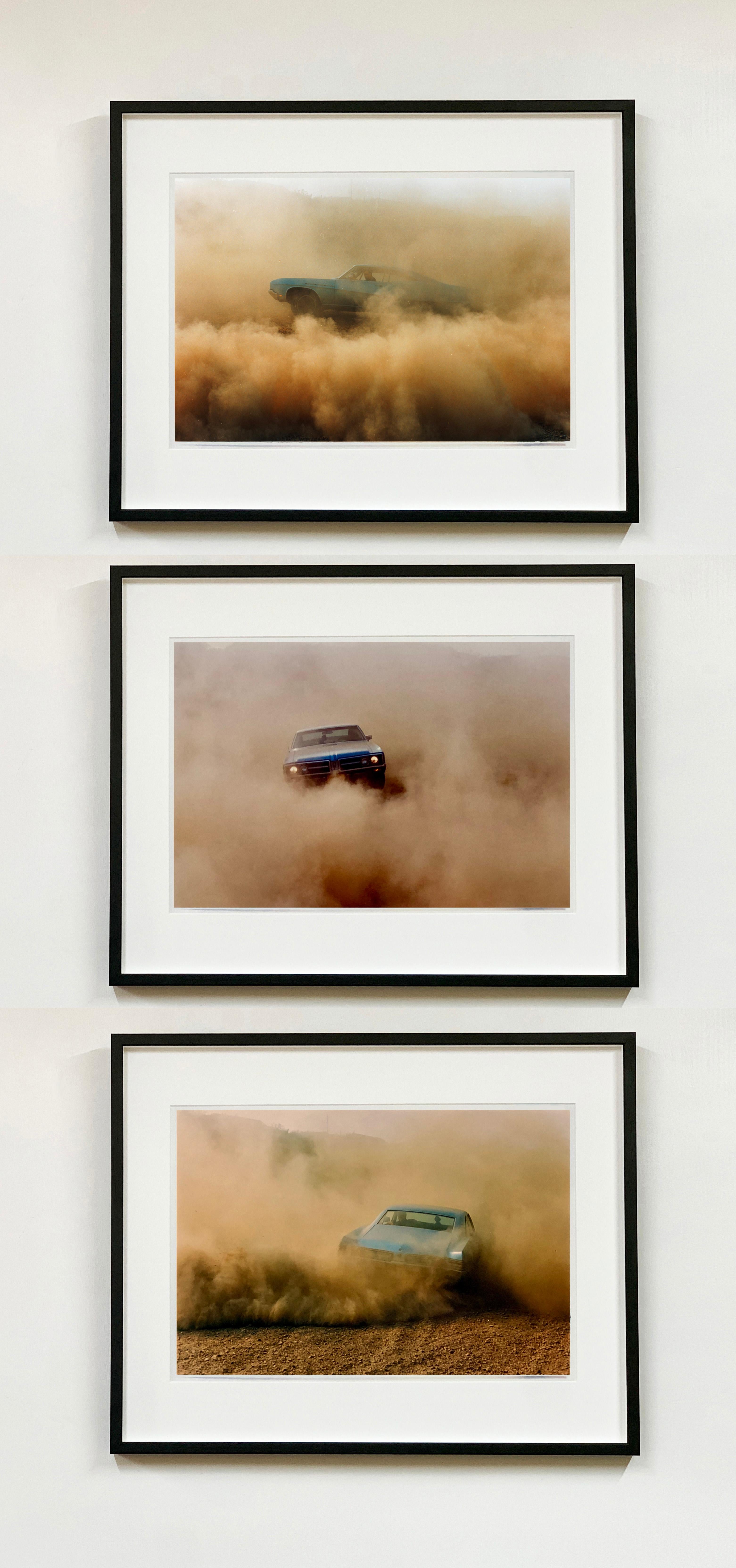 Buick in the Dust II, Hemsby, Norfolk - Color Photography of a Car - Brown Print by Richard Heeps