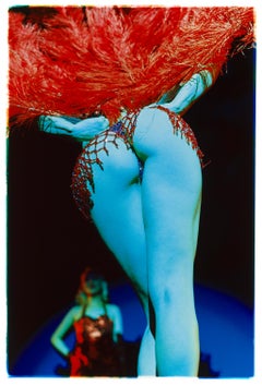 Fotografia incorniciata con ritratto in stile burlesque, Tease-O-Rama, Hollywood, Los Angeles