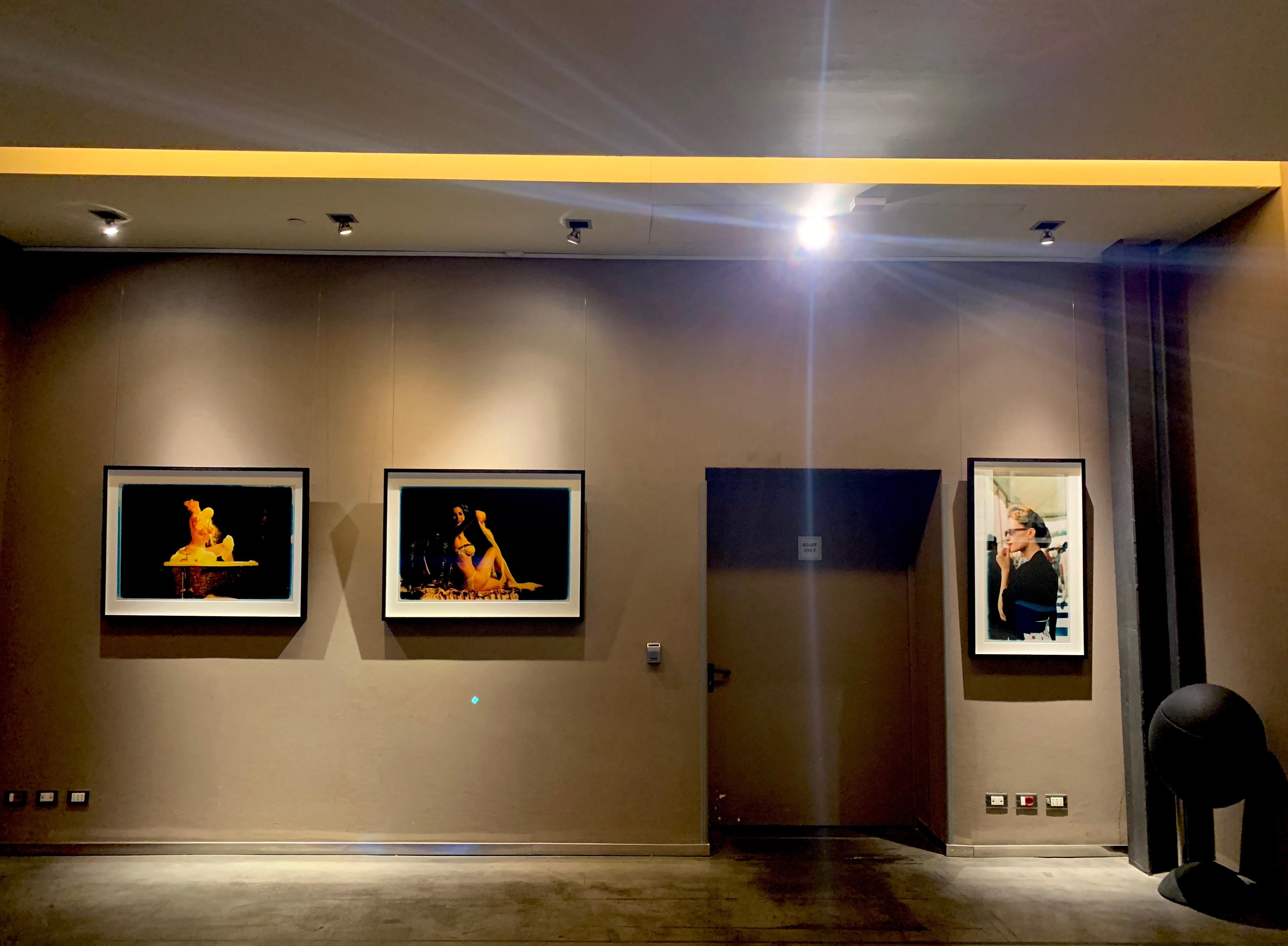 Burlesque Series, Boudoir II, Tease-O-Rama, Hollywood, Los Angeles - Color Photo - Black Color Photograph by Richard Heeps