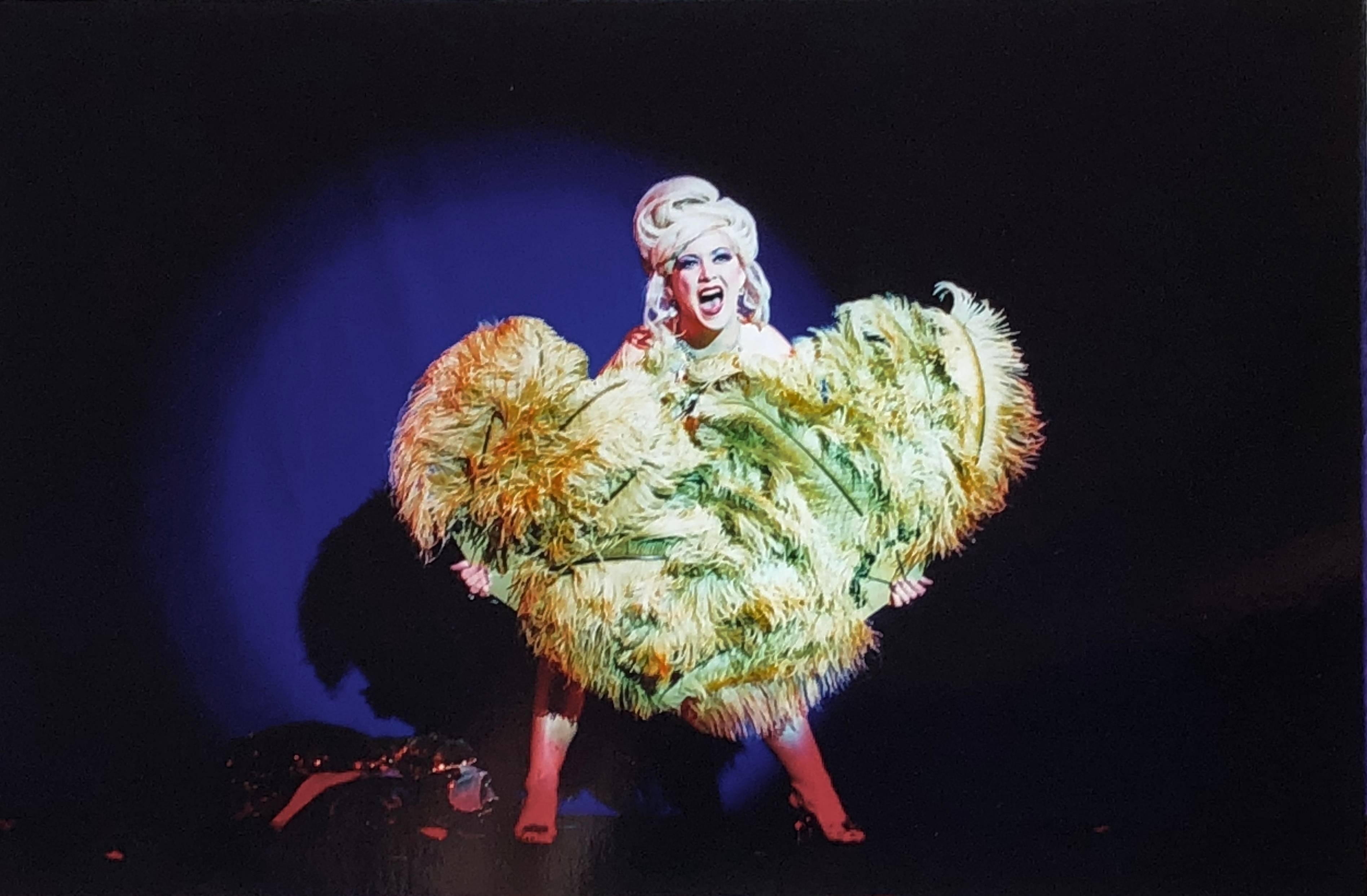 Richard Heeps Color Photograph - Burlesque Series, Martini Fan Dance XIV, Tease-O-Rama, Hollywood, Los Angeles