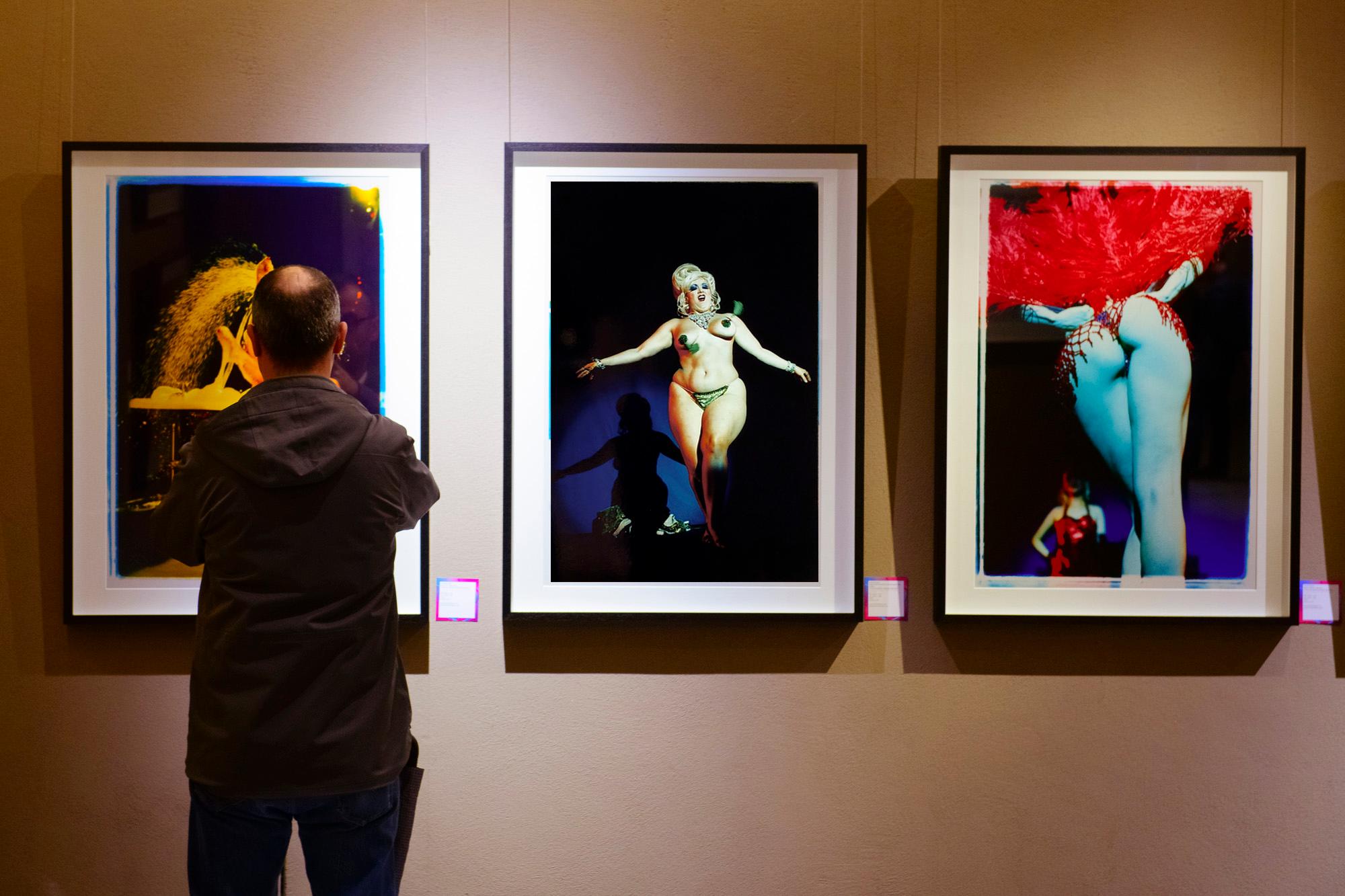 Burlesque Series, Martini Fan Dance XXII, Tease-O-Rama, Hollywood, Los Angeles - Photograph by Richard Heeps