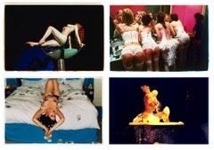 Burlesque-Set aus vier kleinen gerahmten Fotografien