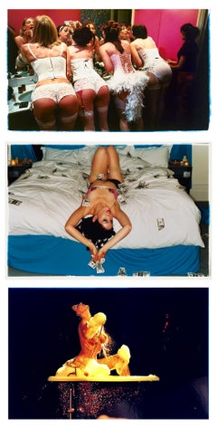 Burlesque Trio – Satz von drei gerahmten Farbporträtfotografien