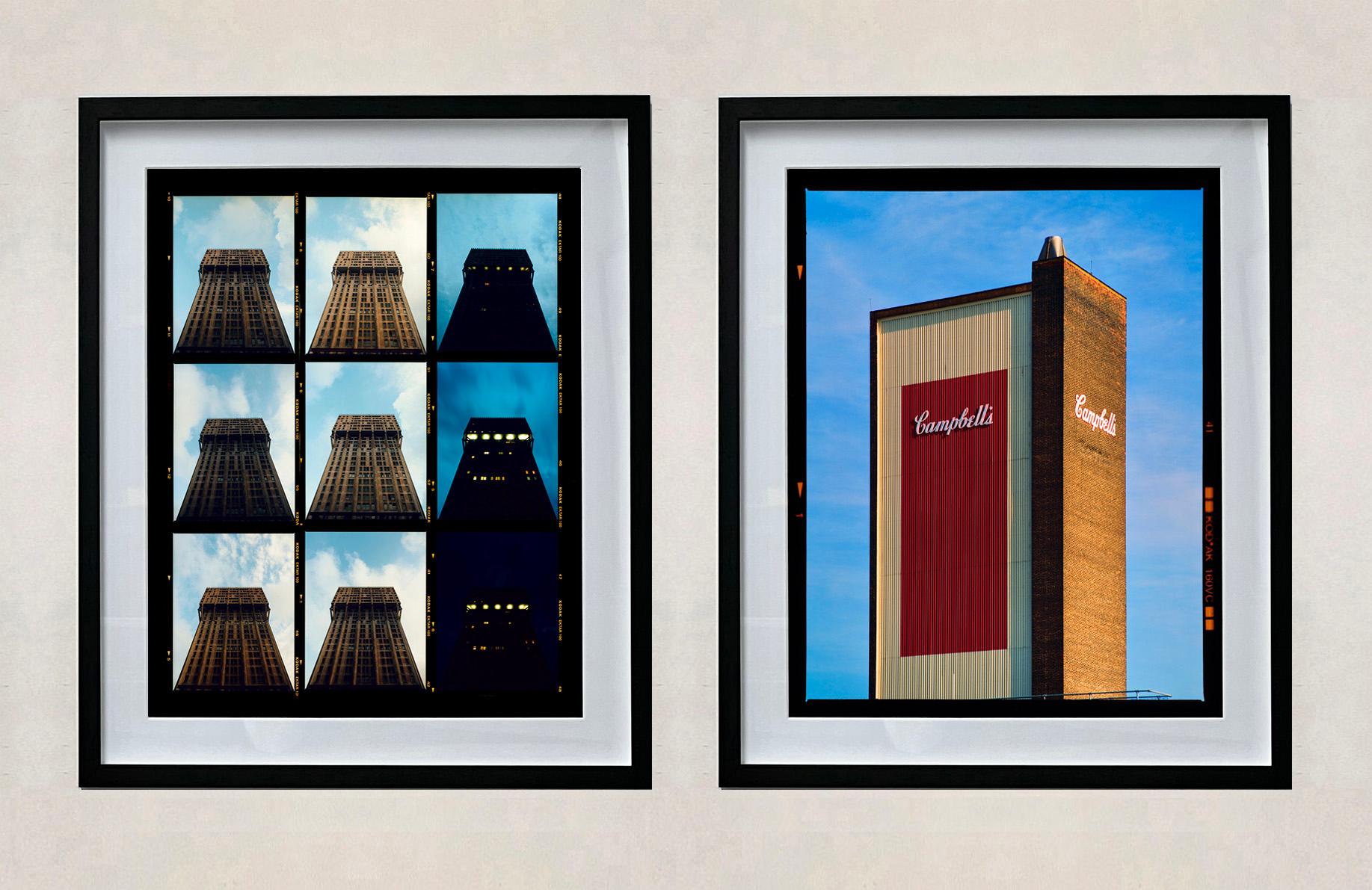 Campbell's Soup, iconic British architecture of their first UK factory. Photograph by Richard Heeps.

This artwork is a limited edition of 25, gloss photographic print, dry-mounted to aluminium presented in a museum board white window mount and a