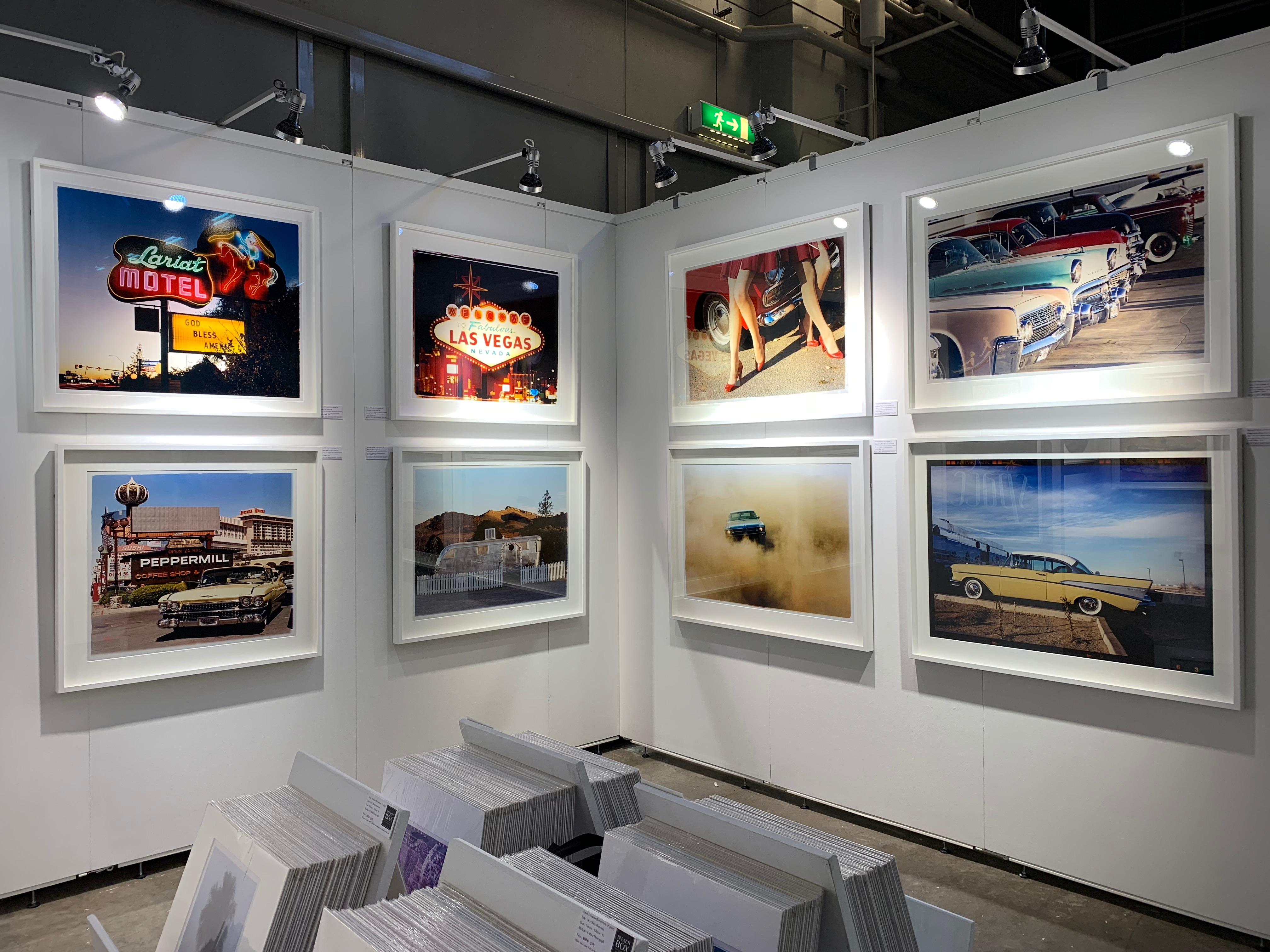 Cars, Las Vegas - American Color Photography - Black Print by Richard Heeps