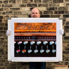 Cash Register, Stockton-on-Tees - Vintage carved wood register color photography
