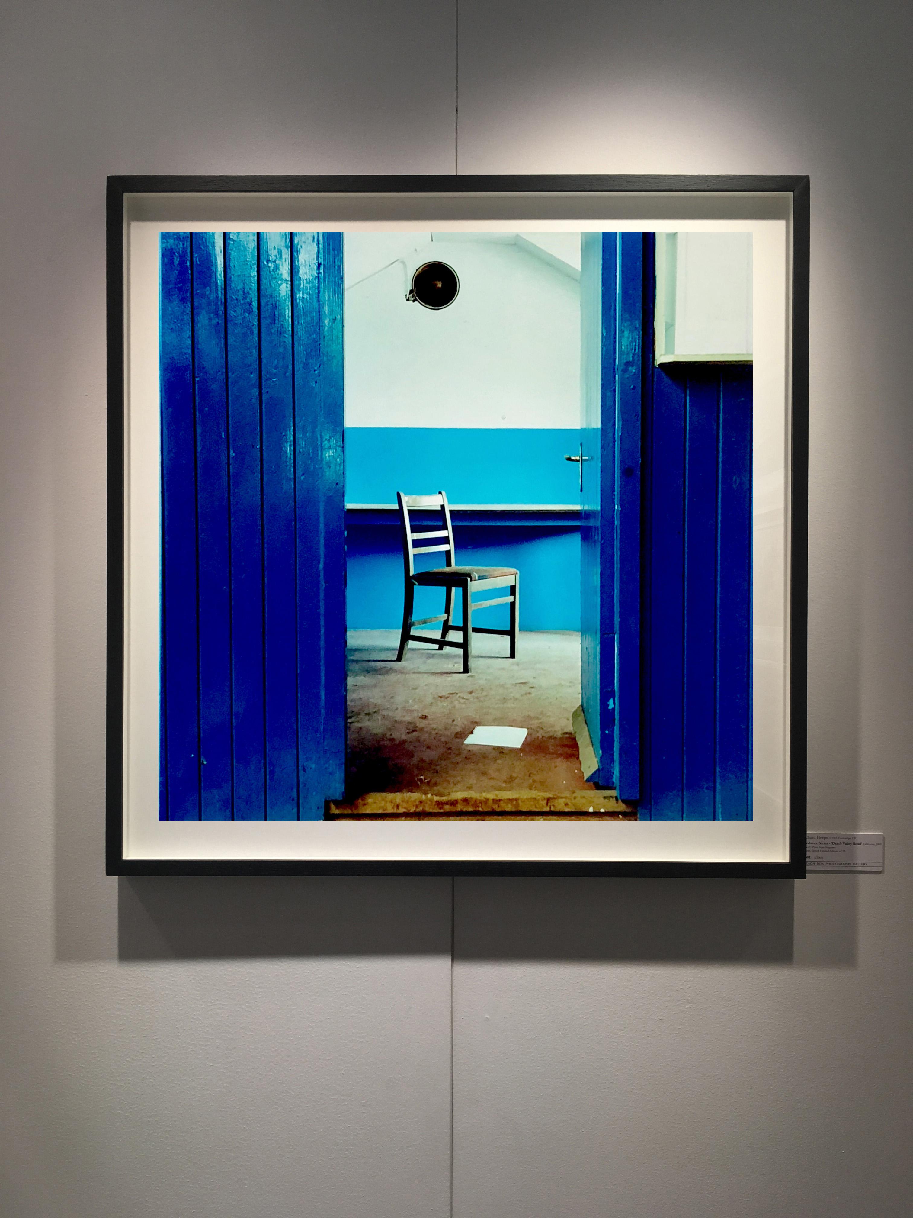 Chair, Northwich - Vintage industrial interior color photography - Print by Richard Heeps