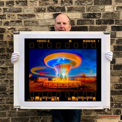 Chairoplanes Going Round, Cambridgeshire - Vintage Fairground Farbfotografie