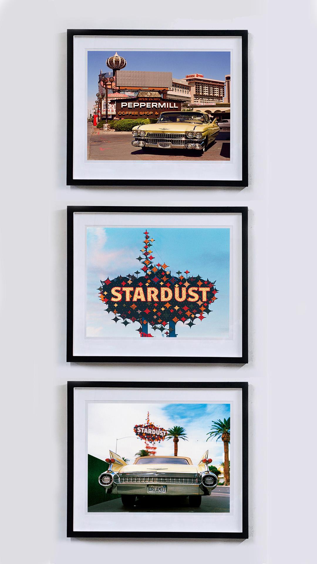 Classic Las Vegas Trio - Three framed photographs of vintage Las Vegas - Photograph by Richard Heeps