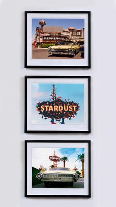 Classic Las Vegas Trio - Three framed photographs of vintage Las Vegas