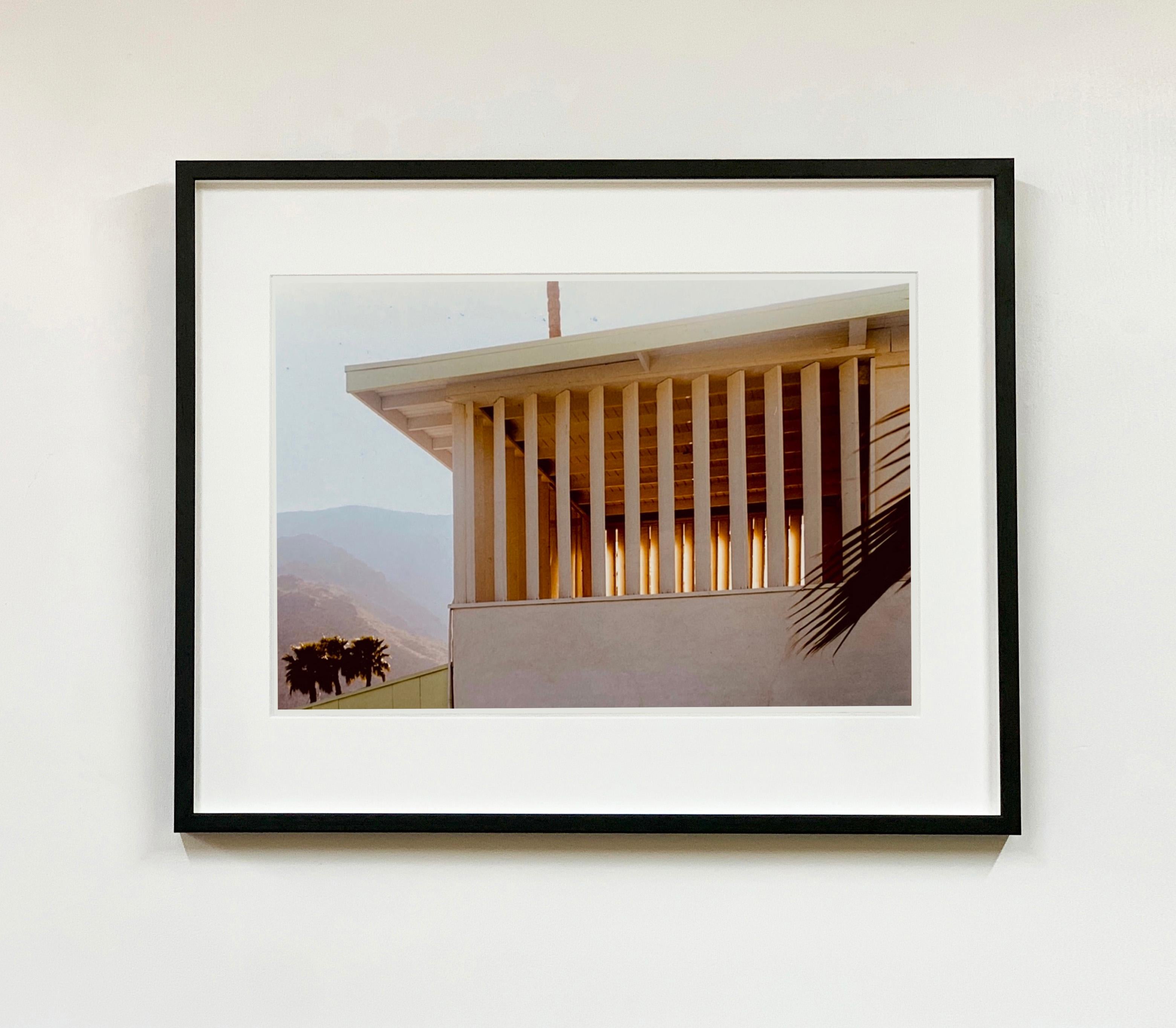 Colony at Dawn, architecture photography by Richard Heeps for his 'Dream in Colour' series, this piece features the mid-century architecture of Ballantines Movie Colony, California, captured at dawn against the Palm Springs mountain landscape.

This