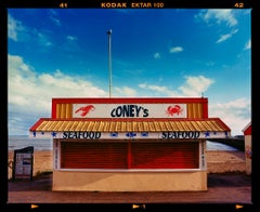Coney's, Porthcawl - Fotografía tipográfica en color de la playa británica