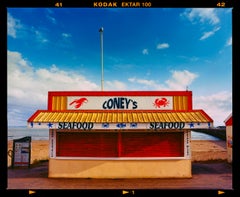 Coney's, Porthcawl - British Seaside Beach Typography Color Photograph