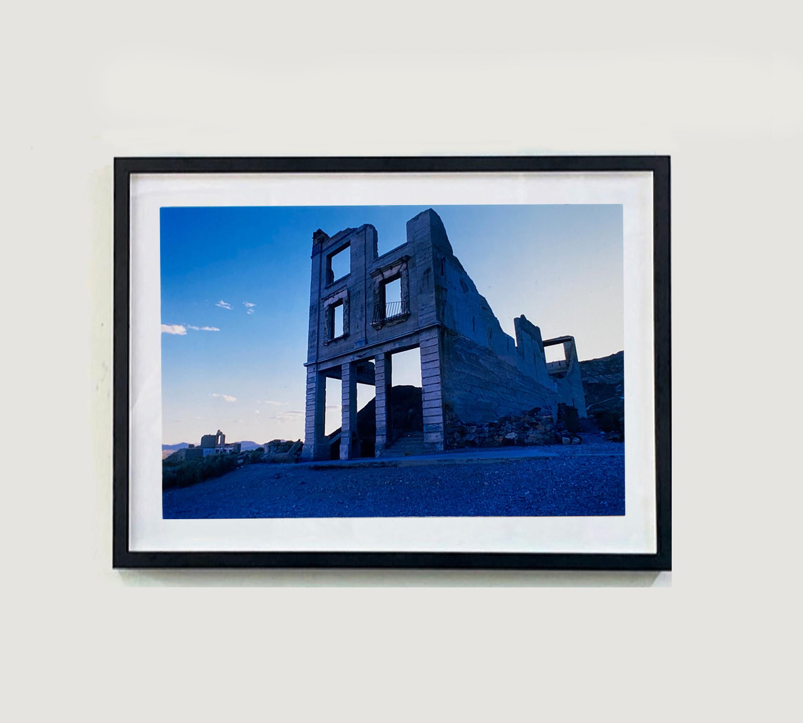 Cook Bank Building, Rhyolite, Nevada - American Architecture Color Photography - Print by Richard Heeps