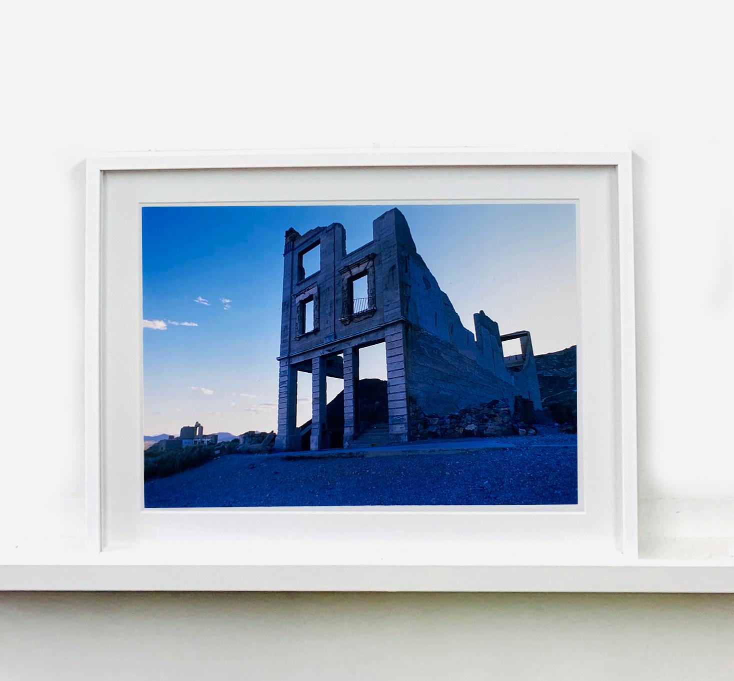Cook Bank Building, Rhyolite, Nevada - American Architecture Color Photography - Pop Art Print by Richard Heeps
