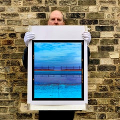 Craig y Don Pool, Llandudno Beach, Wales - Blue British Swimming Pool Sea Photo