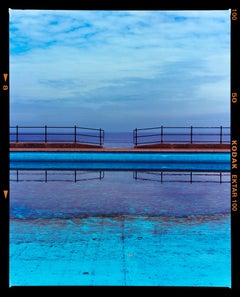 Craig y Don Pool, Llandudno Beach, Wales – Blaues britisches Swimming Pool- Meeresfoto