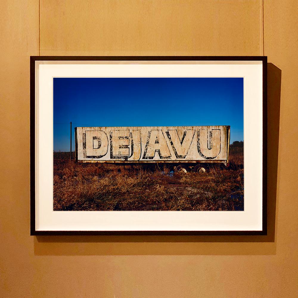 DEJAVU Trailer, captured on a sunny spring day, on one of Richard Heeps' many visits, capturing the trailer in the fen landscape as it changes with the seasons.
Taken in 2018 is was first executed in Richard's darkroom in January 2023.

This artwork