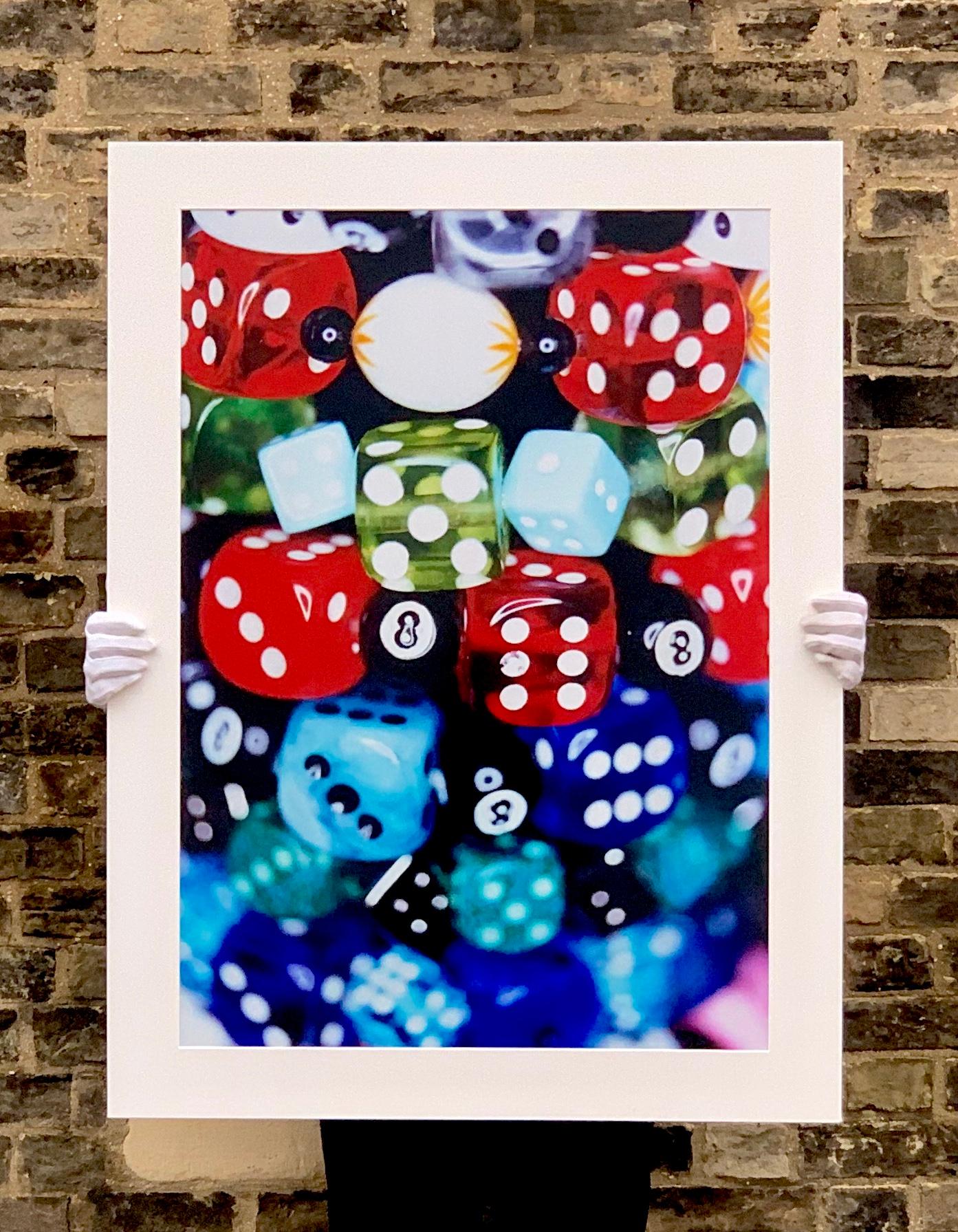 Dice I, Hemsby, Norfolk - Pop art contemporary color photography - Black Color Photograph by Richard Heeps