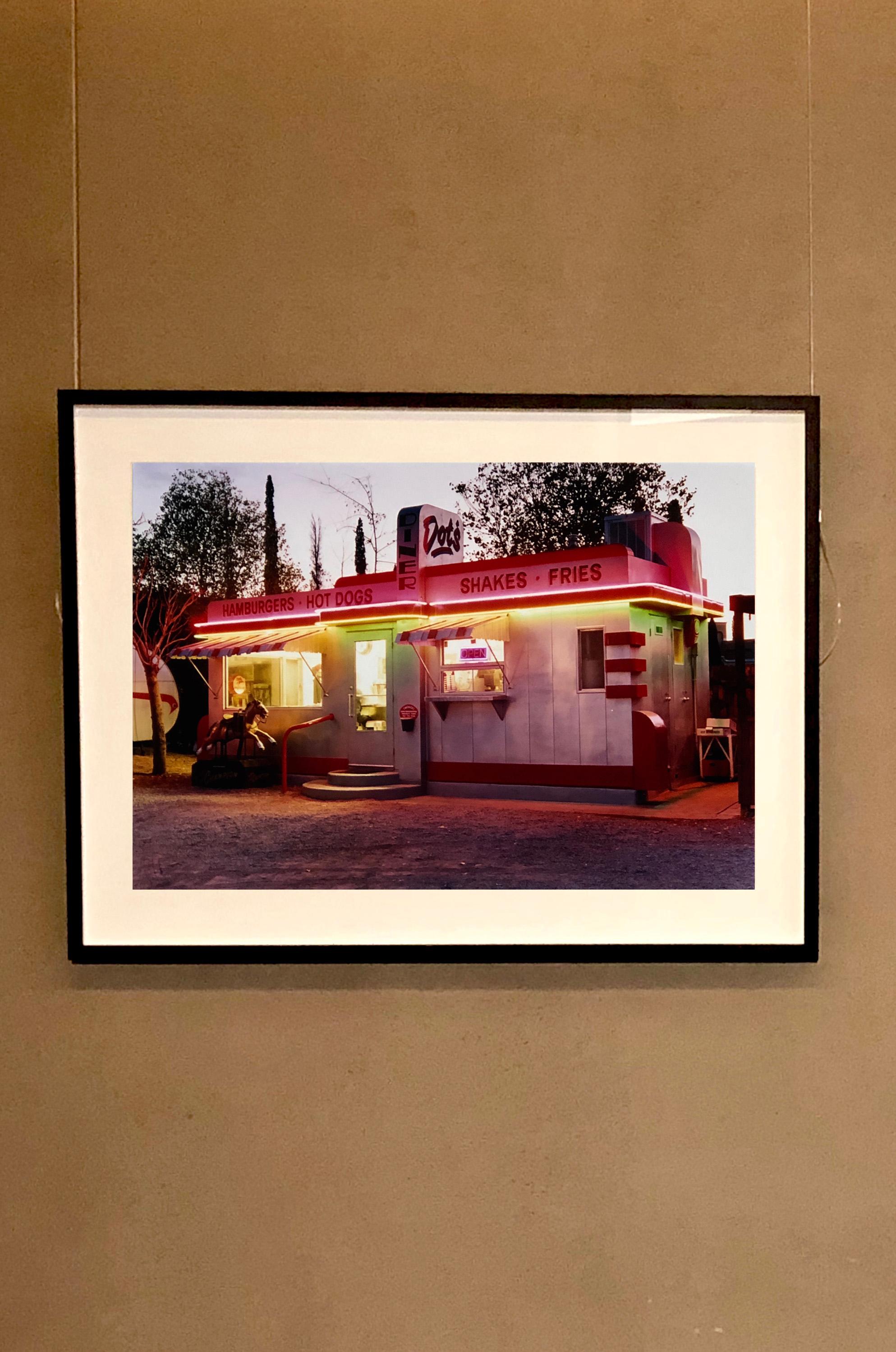 Dot's Diner, Bisbee, Arizona - American Color Photography - Brown Print by Richard Heeps