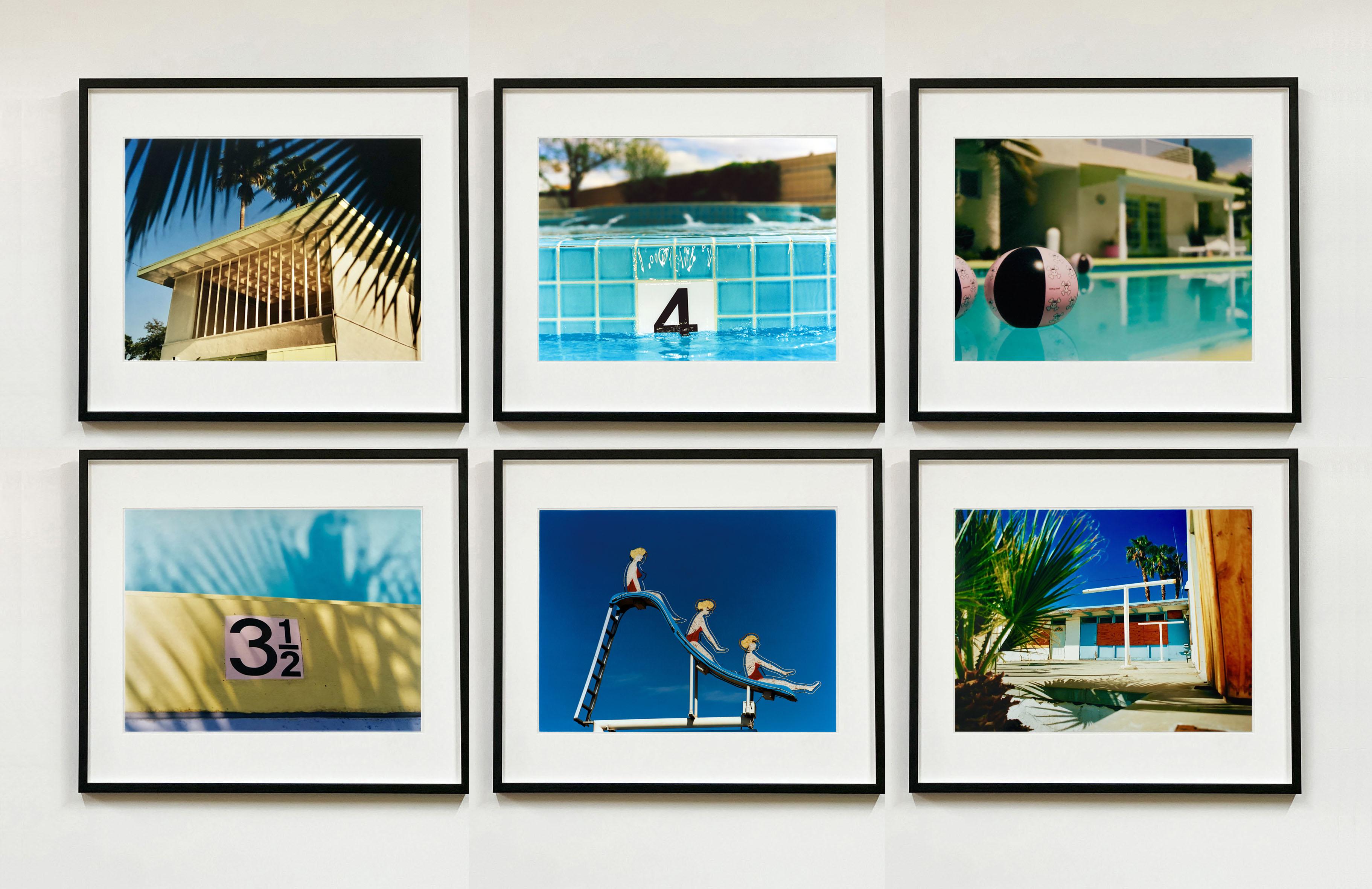 Richard Heeps Print - Dream in Colour - Six Swimming Pool Artworks - American Blue Color Photography