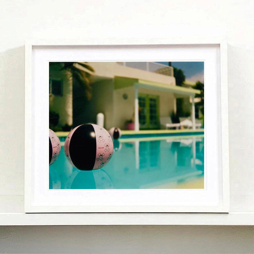 Dream in Colour - Three Swimming Pool Artworks - American Blue Color Photography - Print by Richard Heeps