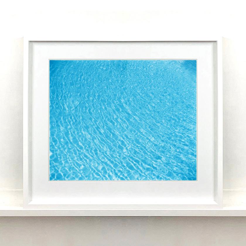 Richard Heeps Dream in Color Swimming Pool Artworks.
A set of three individual artworks, vibrant yet serene they take you to the swimming pool on a hot day.
Featuring, 'Four Feet, El Morocco Pool, Las Vegas, 2001', 'Pool Slide, Las Vegas, 2003' and