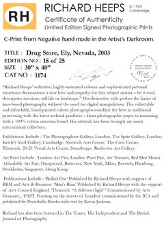 'Drug Store', Ely, Nevada - After the Gold Rush Series - Pop Art Color Photo