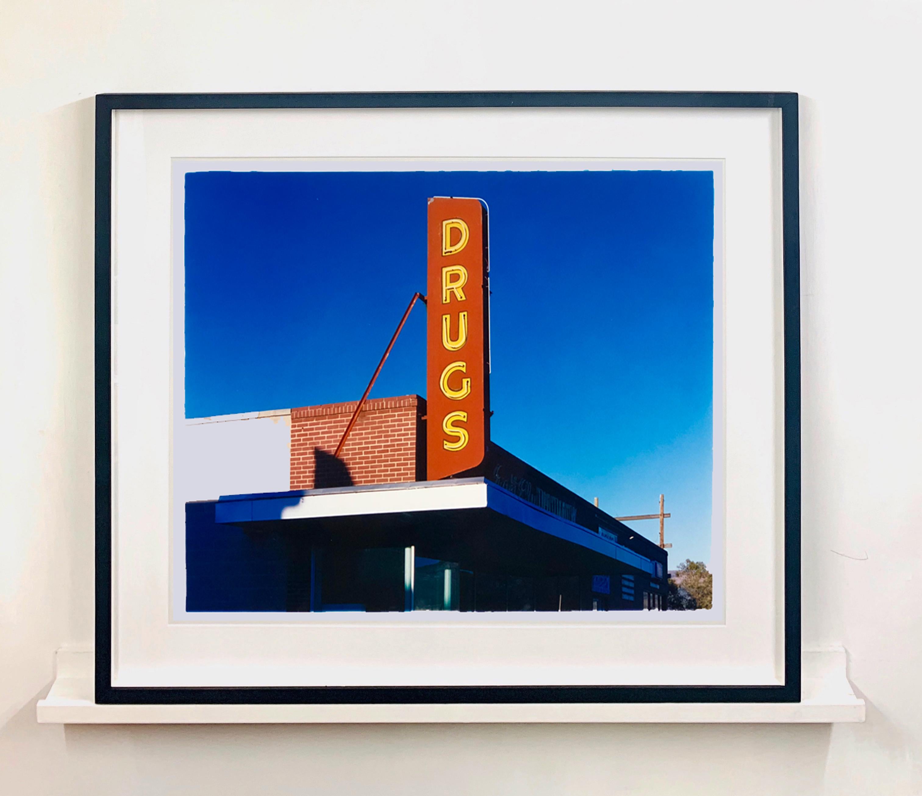 'Drug Store', Ely, Nevada - After the Gold Rush Series - Pop Art Color Photo - Photograph by Richard Heeps