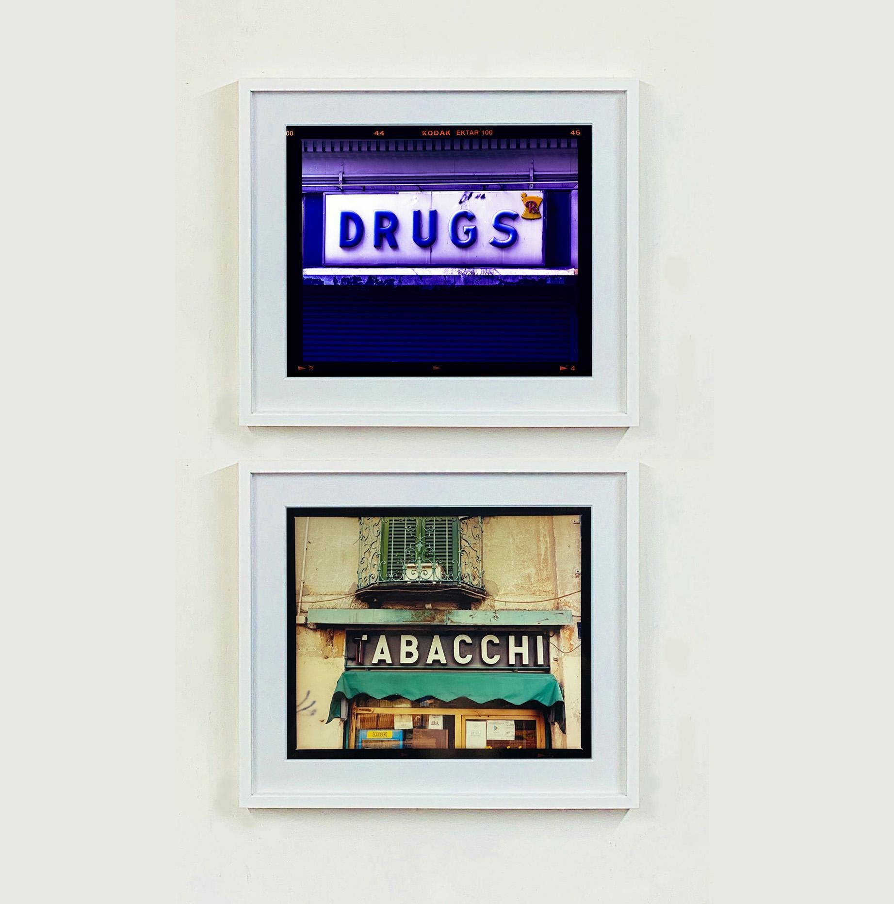 Drugs, New York - Contemporary Typography Sign Pop Art Color Photography For Sale 1