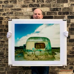 Rimorchio eroso, Bombay Beach, Salton Sea, California - Fotografia americana a colori