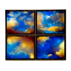 Fenland Clouds Set of Four Framed Mood Sky Photographic Print