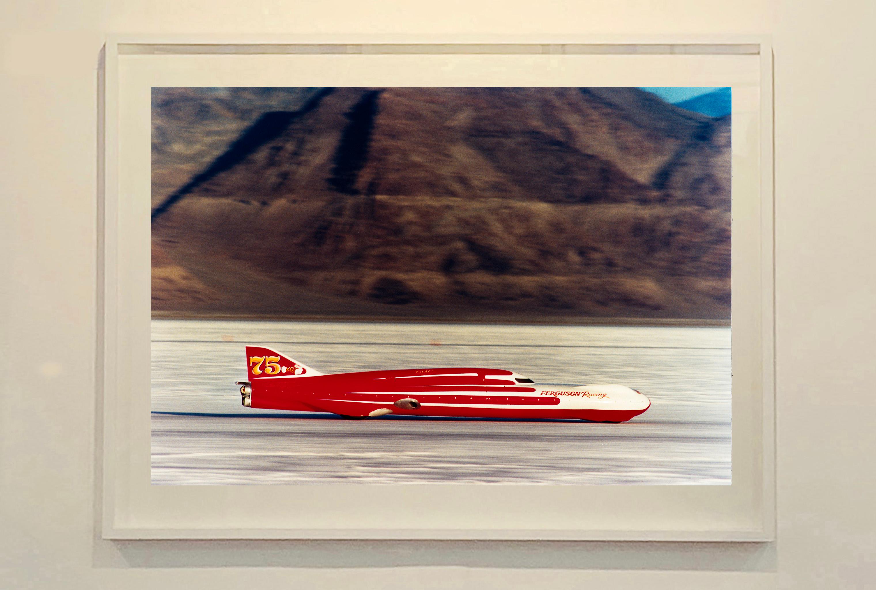 Peinture de voiture Ferguson Racing Streamliner, Bonneville, Utah - Paysage américain en vente 1