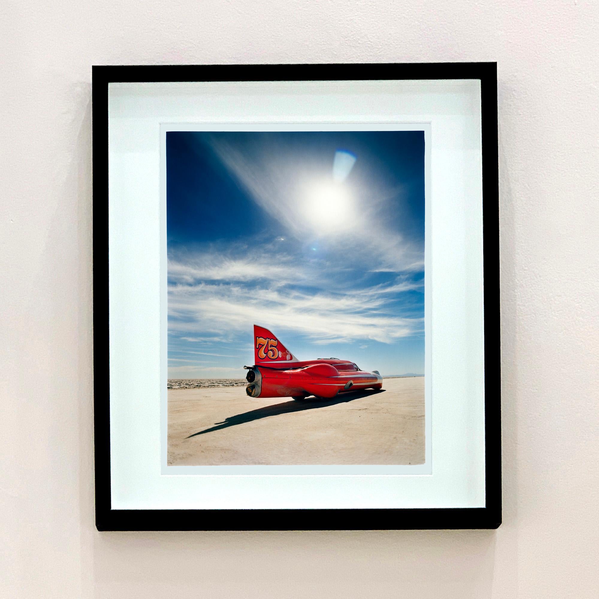 Ferguson Racing Streamliner (tre quarti posteriore), Bonneville Salt Flats - Photograph di Richard Heeps