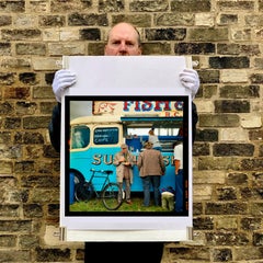 Fish and Chips Van Square, Haddenham - English Vintage Countryside Color Photo