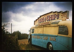Fish & Chip Van, Haddenham, 1993 - Photographie en couleur britannique