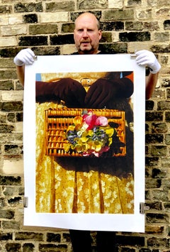 Floral Wicker Bag, Goodwood Revival - Vintage Fashion Photograph