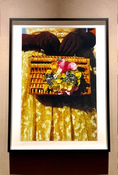 Floral Wicker Bag, Goodwood Revival - Vintage Fashion Photograph