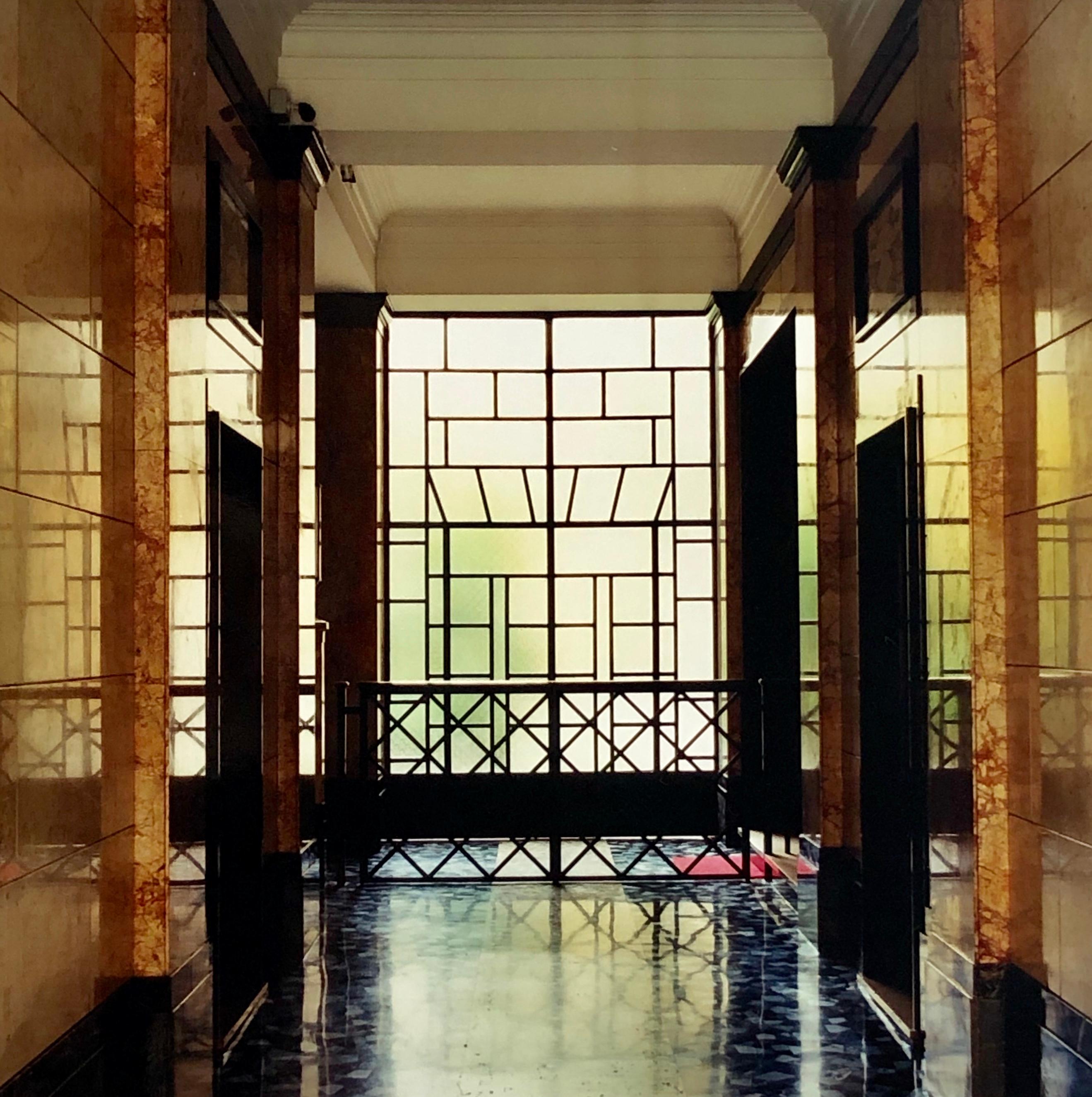 Richard Heeps Color Photograph - Foyer II, Milan - Italian architecture color photography