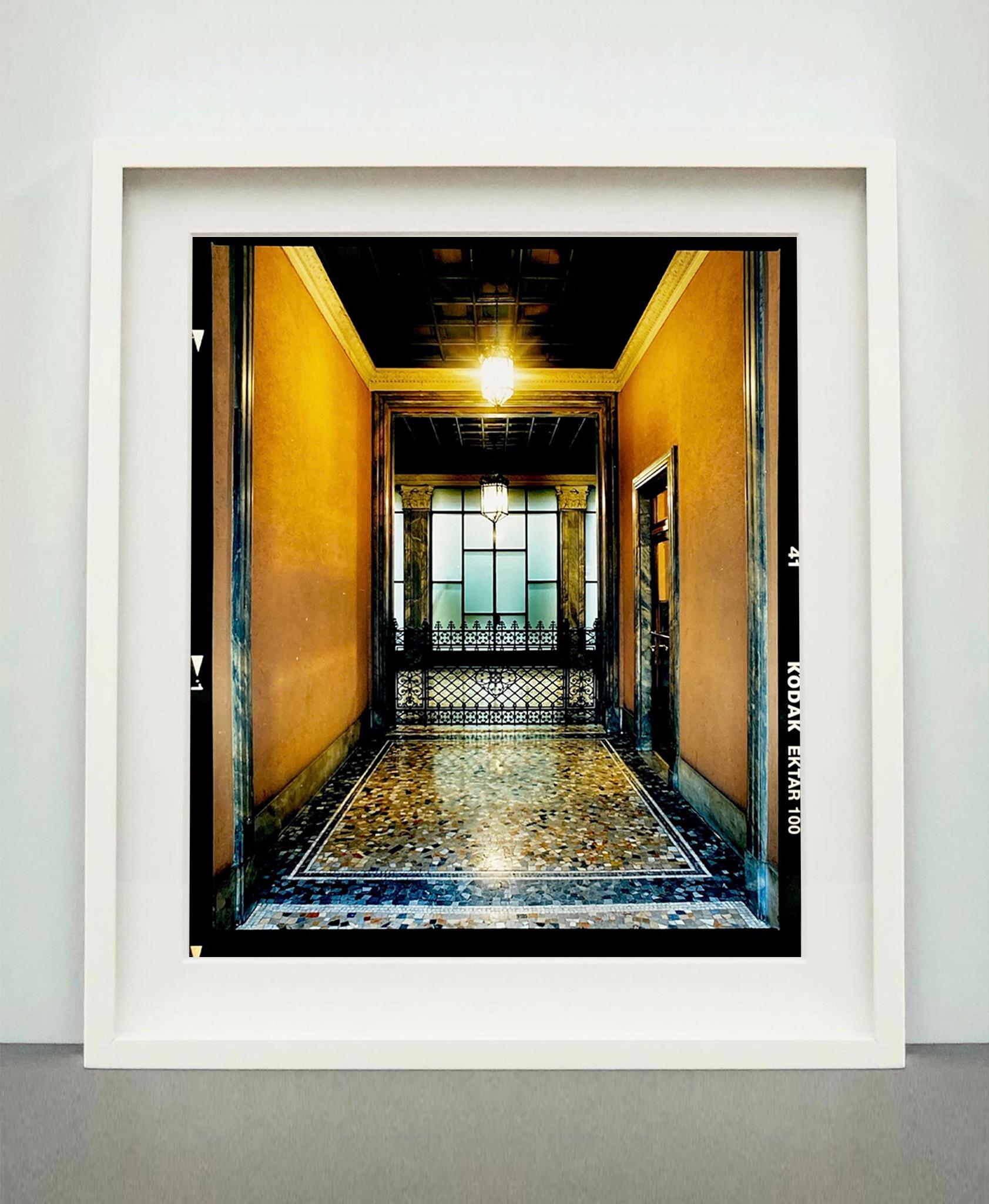 Foyer III, from Richard Heeps series, 'A Short History of Milan' which began in November 2018 for a special project featuring at the Affordable Art Fair Milan 2019 and the series is ongoing.
There is a reoccurring linear, structural theme throughout