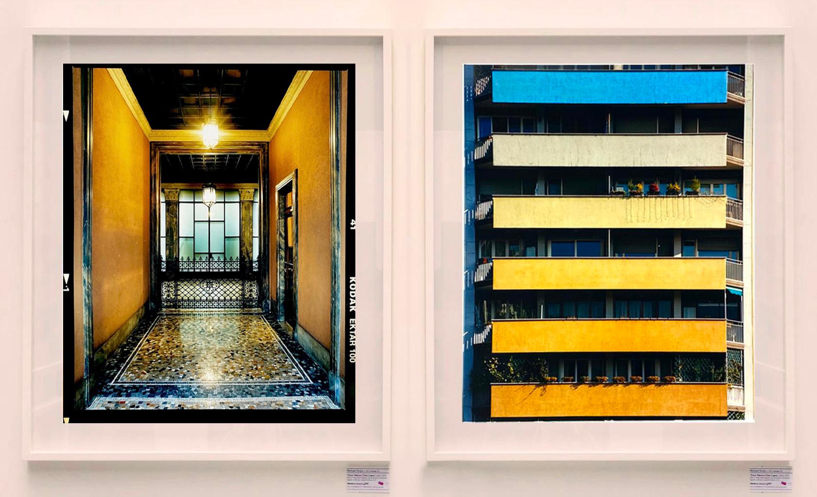 Foyer III, Milan - Italian architectural color photography - Black Color Photograph by Richard Heeps
