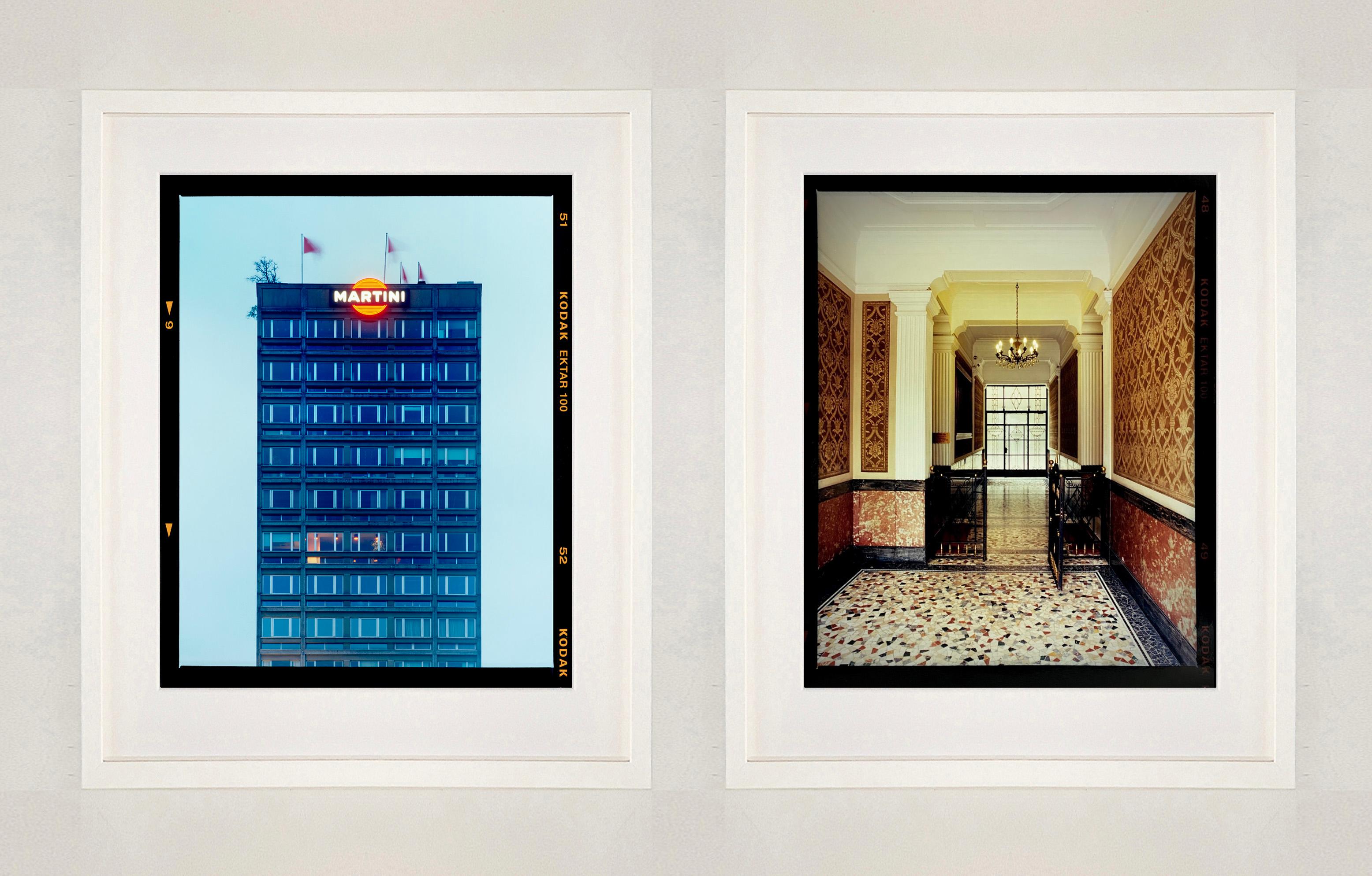 Foyer V, Milan - Italian architectural color photography - Brown Color Photograph by Richard Heeps