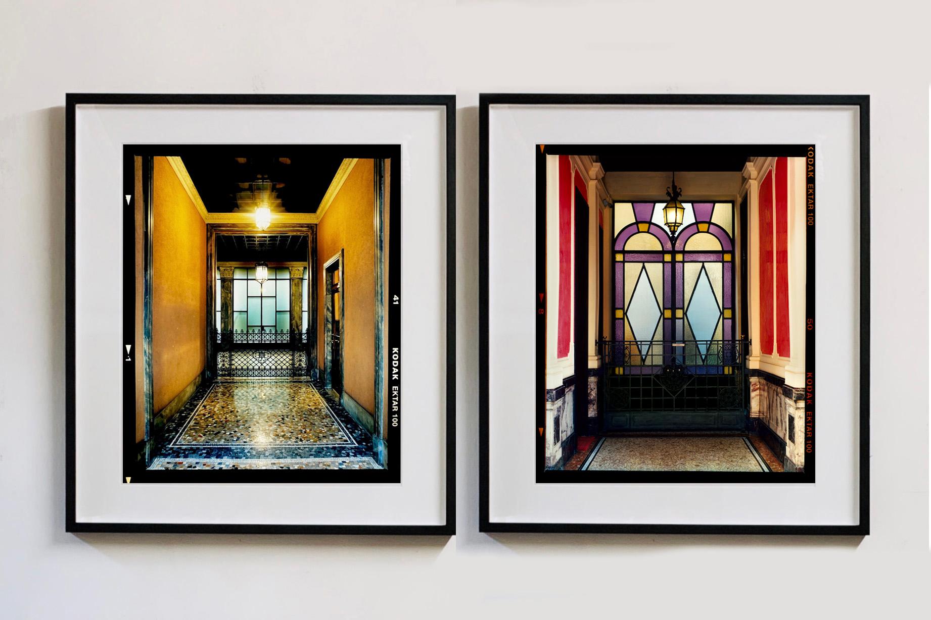 Foyer VII, Milan - Italian architectural color photography - Black Color Photograph by Richard Heeps