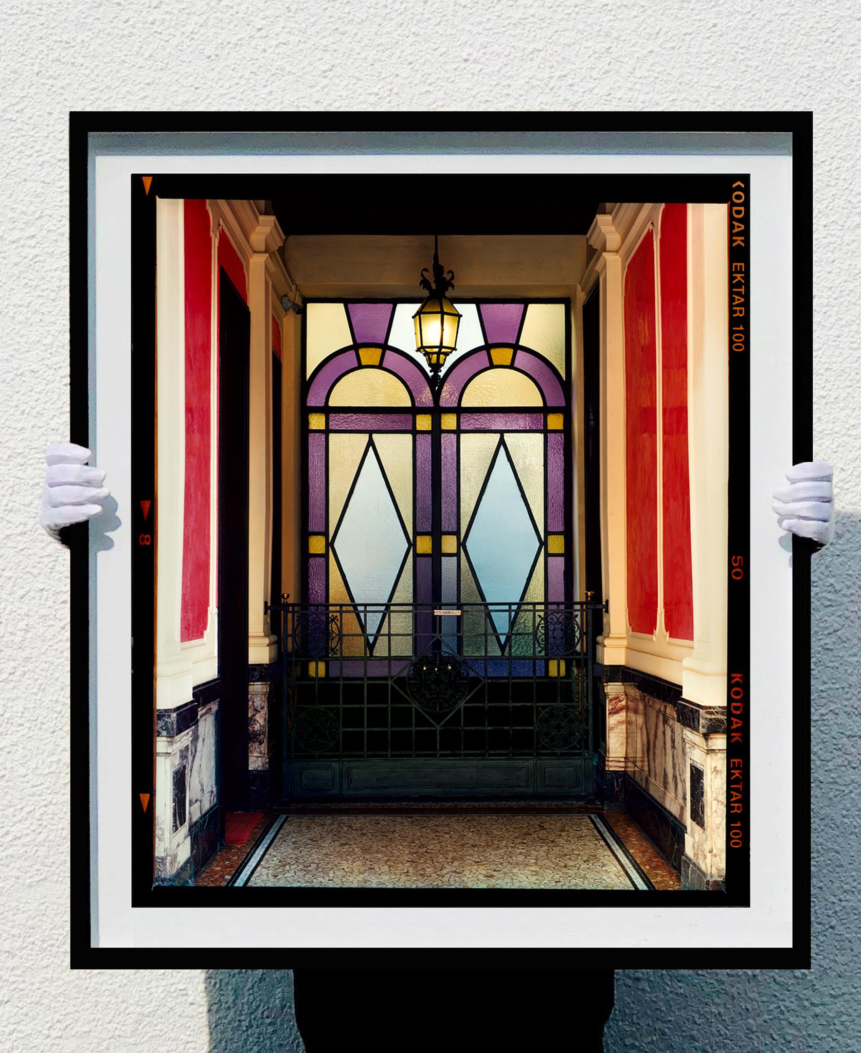 Foyer VII, Milan - Italian interior architectural color photography - Photograph by Richard Heeps